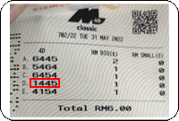 Winning Ticket Magnum 4D Consolation Prize - 31 May 2022